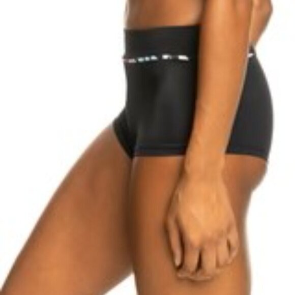 Roxy Active Shorty 2 Women's Black Bikini Bottom Short Size Medium SKU#C24176 - Picture 2 of 8